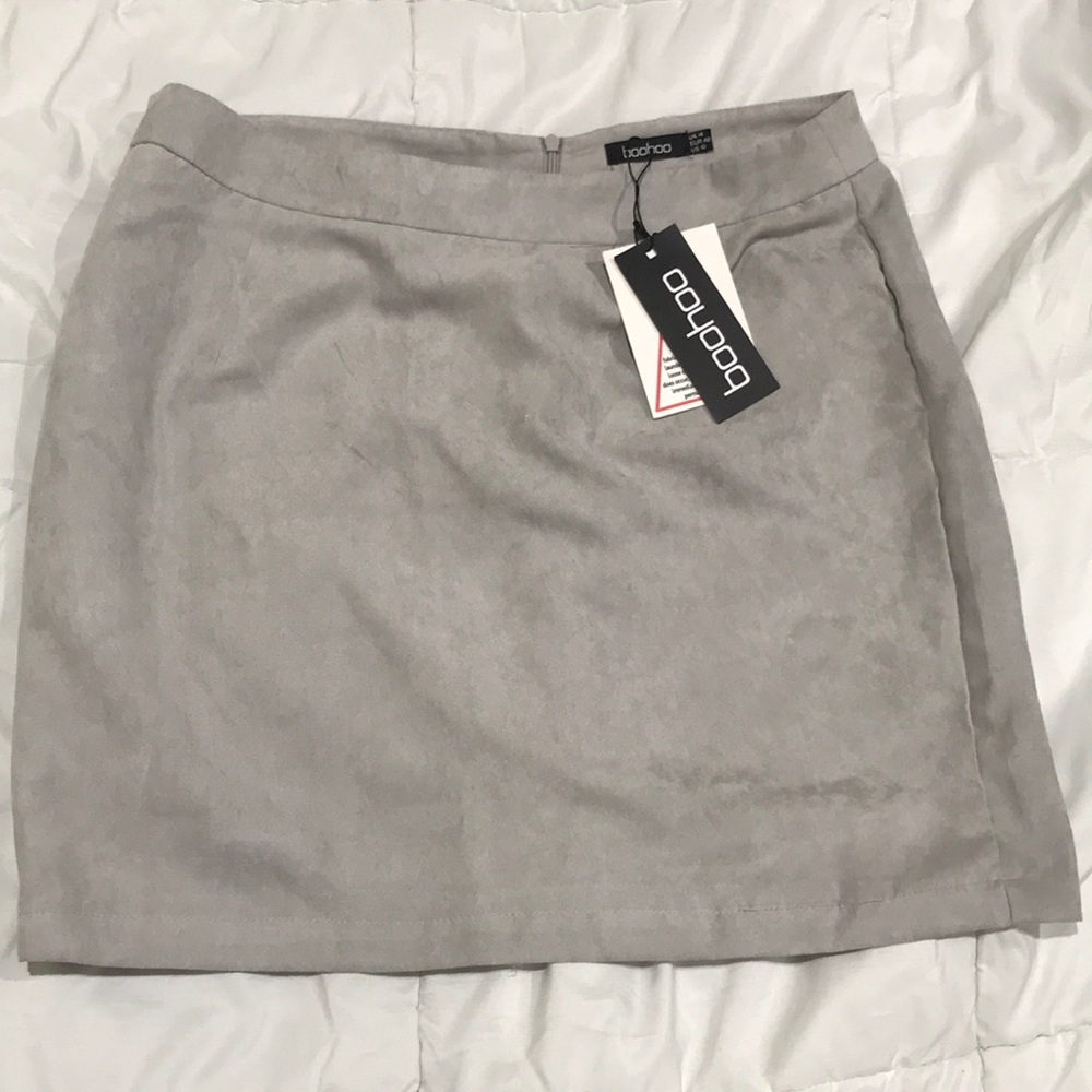 Llia soft suedette A-line mini skirt